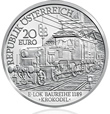 2009 Electric Railway 20 Euro Silver Coin