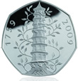 2009 UK Kew Gardens 50p Silver Proof Coin